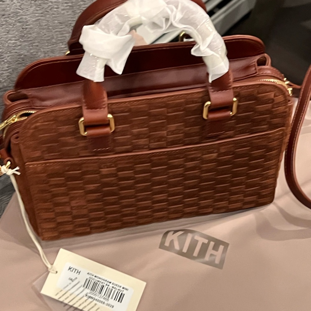 Kith Monogram Suede Mini Document Bag With Long A… - image 5